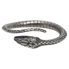 Vintage Tiffany & Co Sterling Silver Snake Key Ring #22480