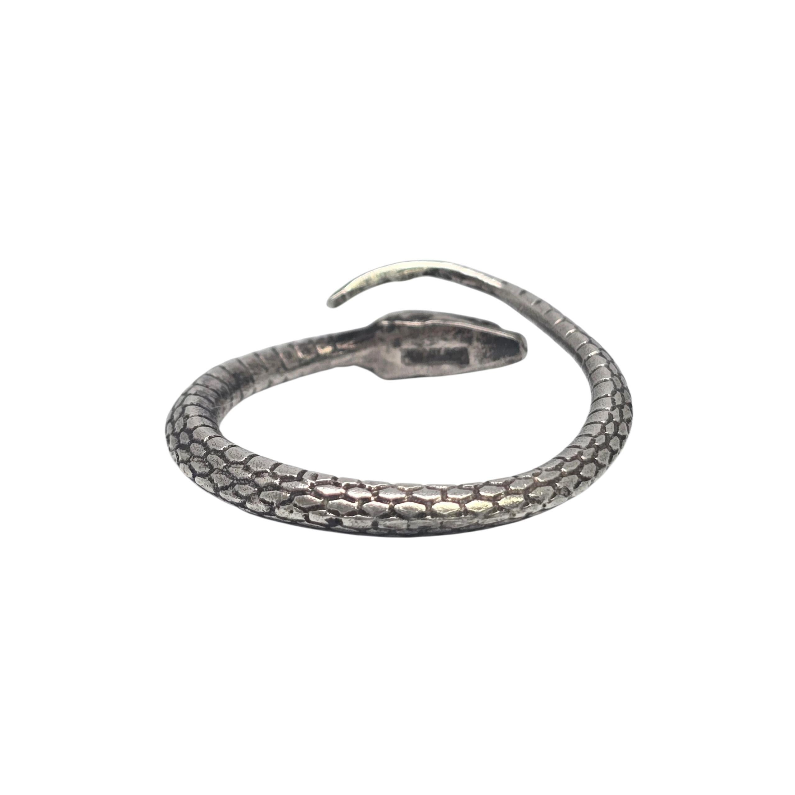 Anello portachiavi a forma di serpente in argento Tiffany & Co. vintage #22480 In condizioni buone in vendita a Washington Depot, CT