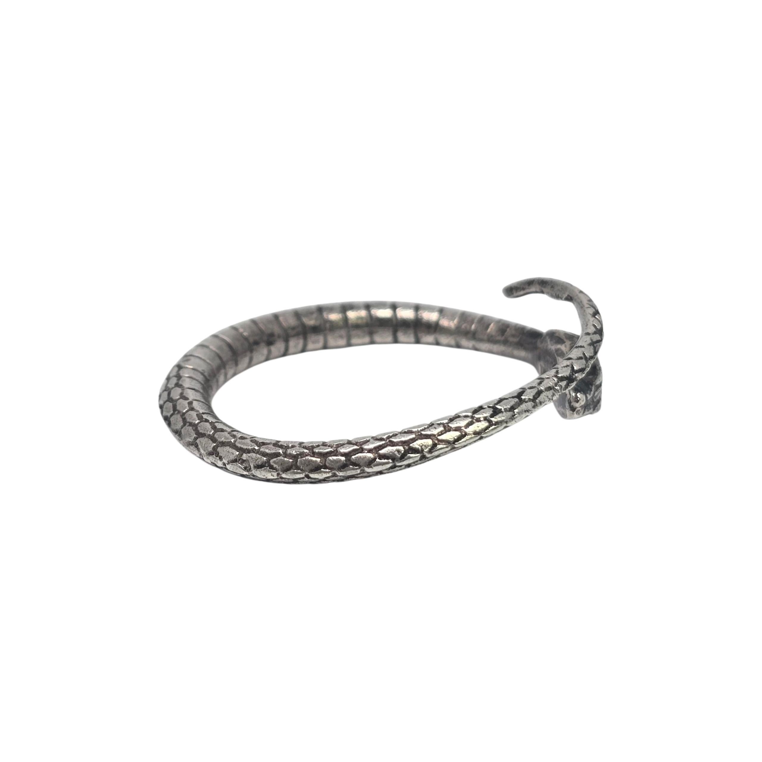 da uomo o donna Anello portachiavi a forma di serpente in argento Tiffany & Co. vintage #22480 in vendita