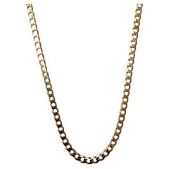 14K Yellow Gold Cuban Link Necklace 20" #25866