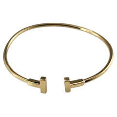 Tiffany & Co. 18K Yellow Gold T Wire Bracelet #25893