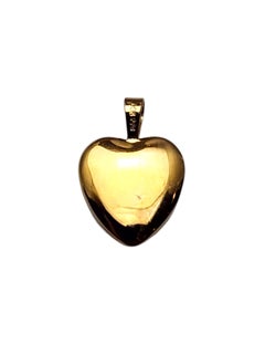 14K Yellow Gold Petite Heart Locket Pendant #25858