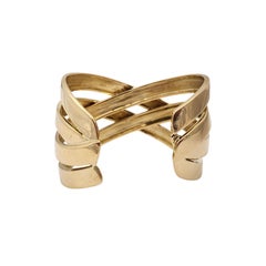 Vintage Tiffany & Co. Paloma Picasso France 18K Yellow Gold Cuff Bracelet #25991