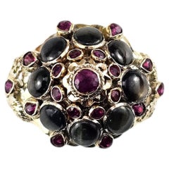 Anillo tailandés «Princess Dome» de oro amarillo de 14 quilates, talla 8,75-9, n.º 24345
