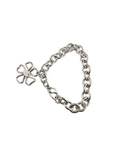 Tiffany & Co. Sterling Silver Open Flower Charm Bracelet #26006
