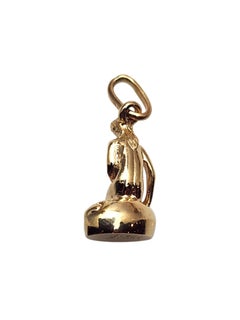 14K Yellow Gold Little Mermaid of Copenhagen Pendant #26116