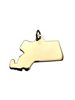 14K Yellow Gold Massachusetts State Charm #26069