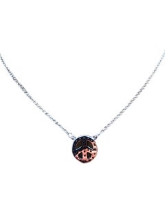 14K White Gold Peace Sign Necklace #26059
