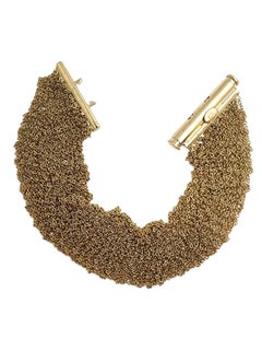 14K Yellow Gold Multi Link Mesh Bracelet #26122