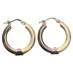14K Yellow Gold Hoop Earrings #26157