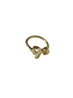 Cartier 18K Yellow Gold Aries Zodiac Ring Size 6 #26051