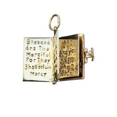 14K Yellow Gold Holy Bible Charm #26264