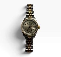 1989 Rolex Ladies Watch 69173 Two Tone Silver Dial Jubilee Band #26297