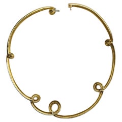 1990 Angela Cummings Collana a giro con maglie intrecciate in oro giallo 18K, 16" #26711