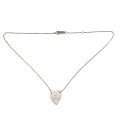 Gucci Sterling Silver Heart Pendant Necklace #26231