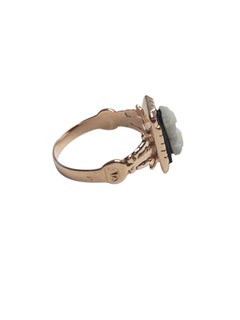 Vintage 10K Yellow Gold Cameo Ring #26752