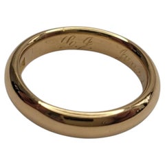 Fede nuziale Shreve & Co. del 1911 in oro giallo 18 carati, misura 6, n. 26816