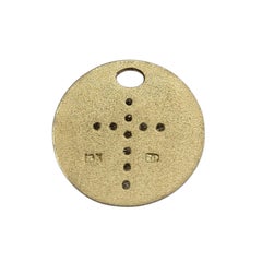 Roberto Coin Tiny Treasures Ciondolo a forma di croce in oro giallo 18 carati con diamanti #26813