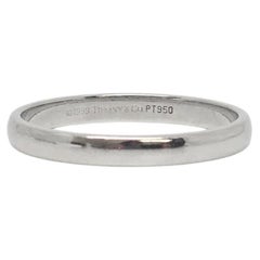 Tiffany & Co Platinum Classic Forever Wedding Band Ring 3mm Size 11 #26823