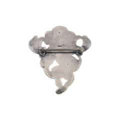 Antique William Kerr Sterling Silver Art Nouveau Lady Pin/Brooch #26836
