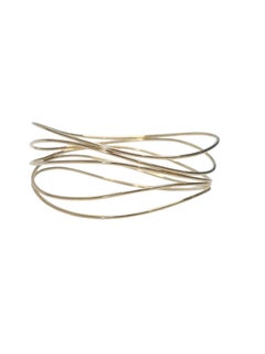 Tiffany & Co Peretti 18K Yellow Gold Wave Five Row Bangle Bracelet #26853