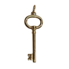 Tiffany & Co. 18K Yellow Gold Oval Key Pendant #26825