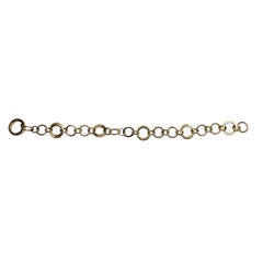Tiffany & Co. 18K Yellow Gold Interlocking Circles Charm Bracelet #26826
