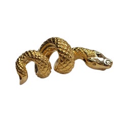 18K Yellow Gold Snake Pendant #26827