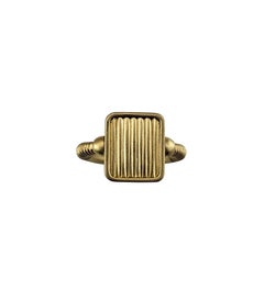 18K Yellow Gold Lapis Lazuli Reversible Intaglio Flip Ring Size 6.5 # 26860