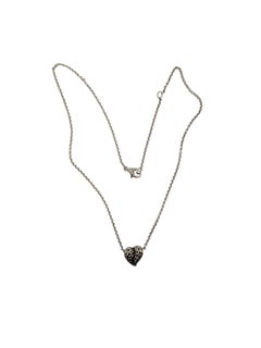 Collier John Harvey avec pendentif en argent sterling en forme de cœur tressé, livré avec une pochette #26246