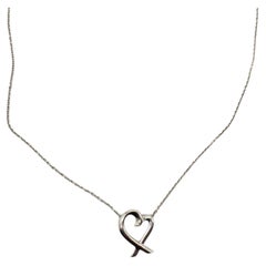 Tiffany & Co. Paloma Picasso Sterling Silver Open Heart Necklace 16" #26248