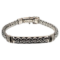 Keith Jack Sterling Silver Celtic ID Bar Men's Bracelet #25832
