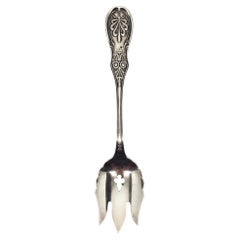 Tiffany & Co. Saratoga Sterling Silver Vegetable Serving Fork # 26259