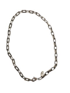 Samuel B. Sterling Silver Ornate Link Necklace 16" #26012