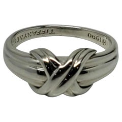Tiffany & Co. Sterling Silver Signature X Ring Size 8 #26009