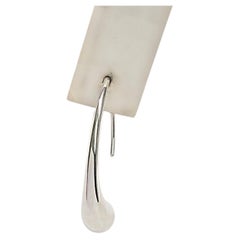 Tiffany & Co Elsa Peretti Sterling Silver Single Teardrop Earring #26921