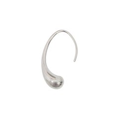 Tiffany & Co Elsa Peretti Sterling Silver Single Teardrop Earring #26921