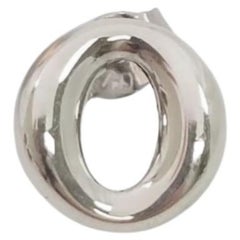Tiffany & Co Elsa Peretti Sterling Silver Single O Earring #26923