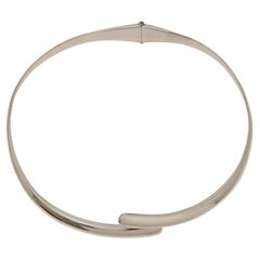 Tiffany & Co Mexico Sterling Silver Hinged Choker Collar Necklace 18" #27030