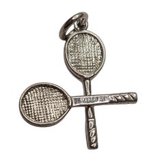 Tiffany & Co Sterling Silver Tennis Rackets Charm #26994