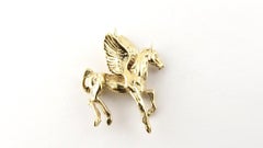14 Karat Yellow Gold Pegasus Pendant