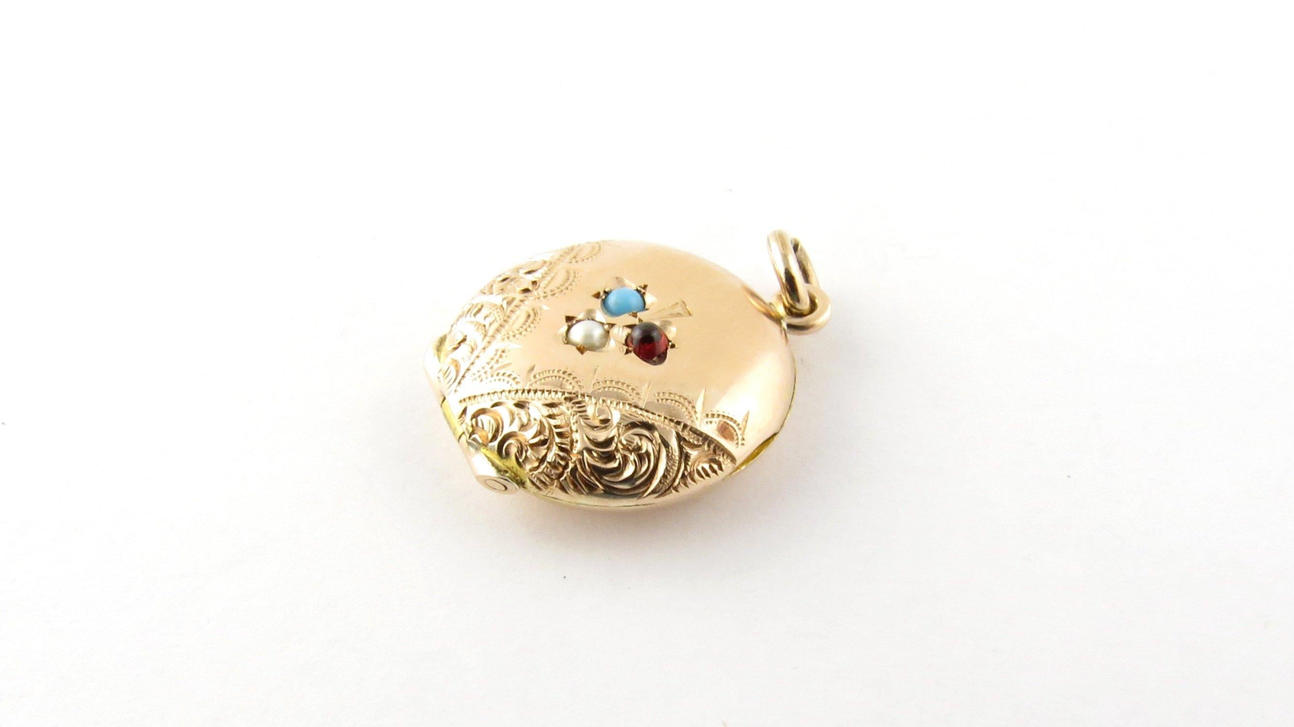 10 Karat Yellow Gold Locket Pendant 2