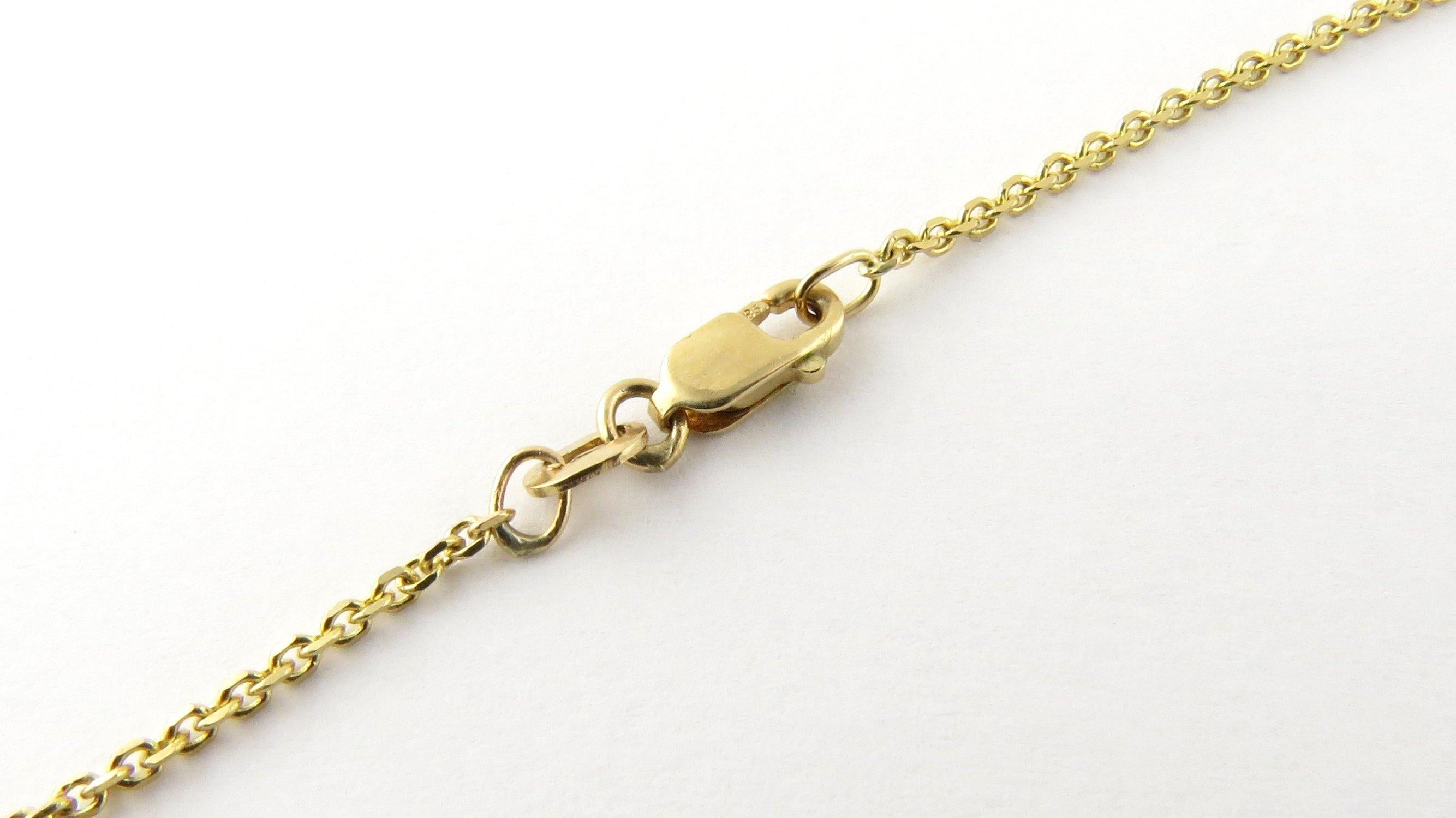 14 Karat Yellow Gold Diamond Bar Necklace 1
