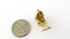 14 Karat Yellow Gold Articulated Baby Carriage Charm