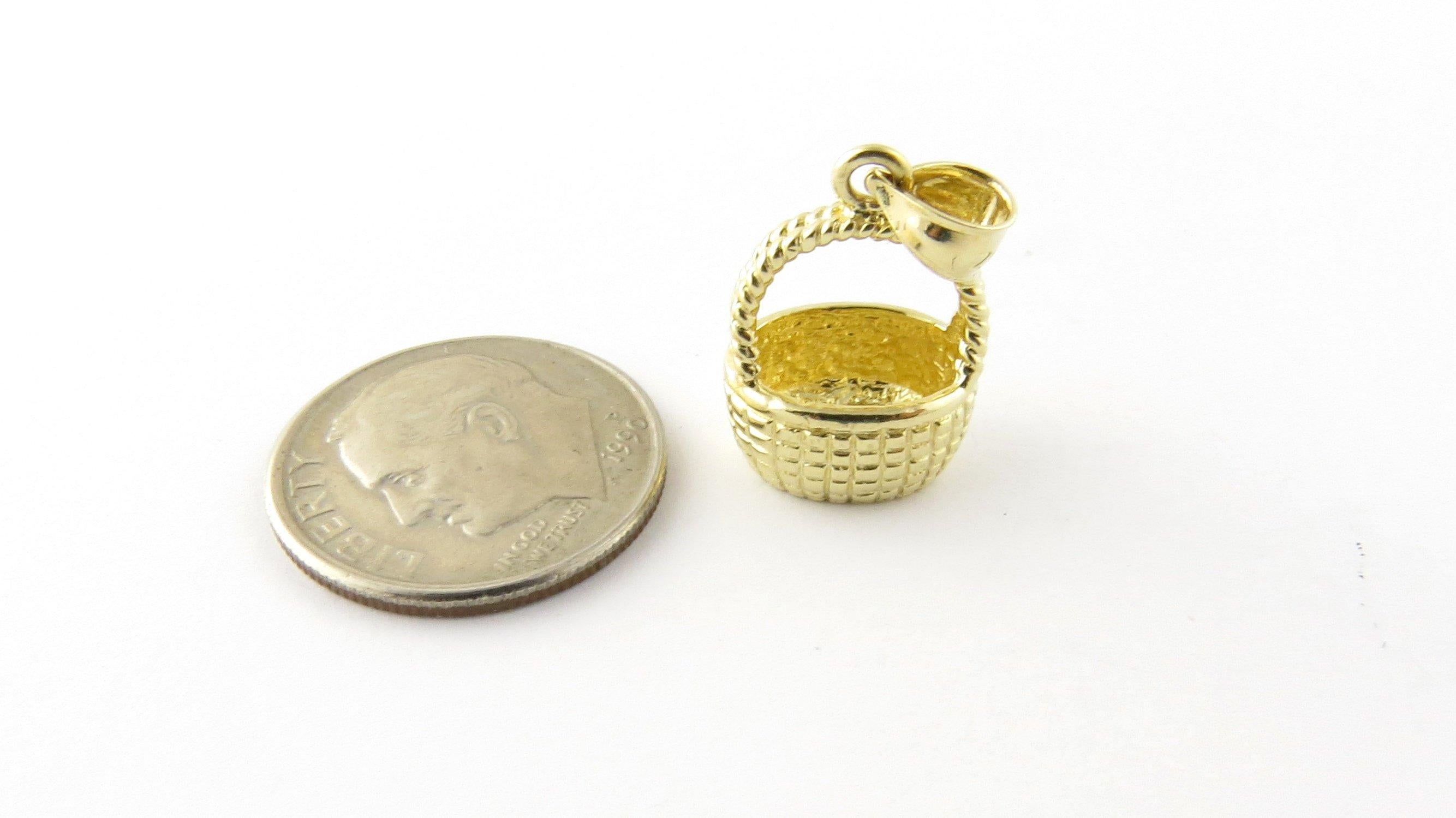 14 Karat Yellow Gold Nantucket Basket Charm 1