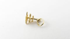 14 Karat Yellow Gold Christmas Tree Charm