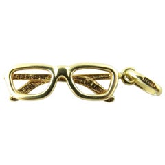 Vintage 14 Karat Yellow Gold Eyeglasses Charm