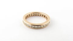 14 Karat Yellow Gold Princess Diamond Wedding Band