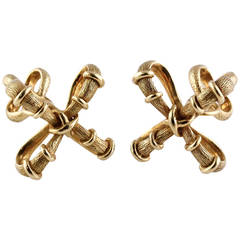 Tiffany & Co. Schlumberger Gold Knot Cufflinks 12