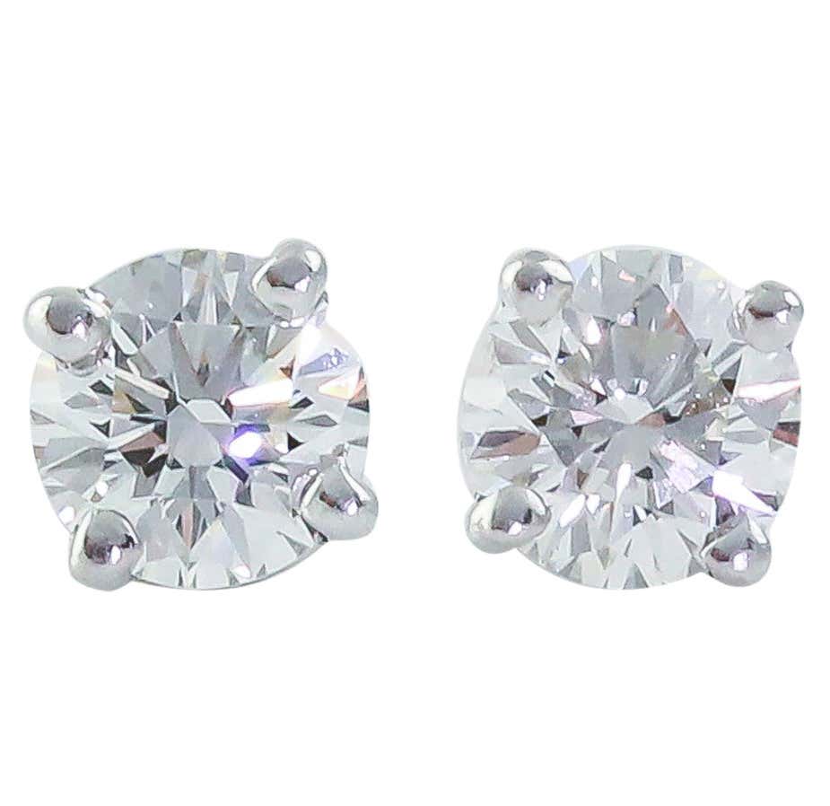 Diamond stud earrings 2 carat Clearance